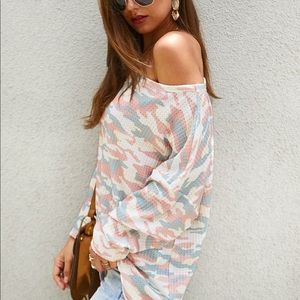 ♦️🌸Sunny Day Relaxing Long Sleeve Tee Pink